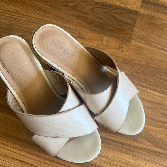 Torrid Women's Tan Wedge Sandals - Picture 2 of 6